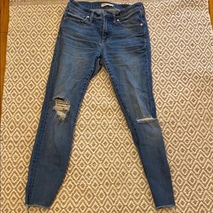 Madewell High Rise 9” Skinny Crop Jeans